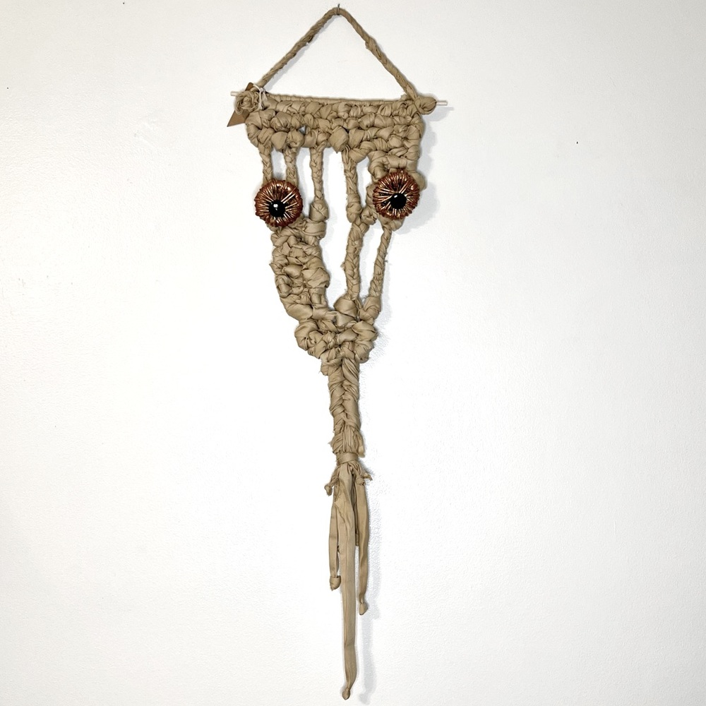 Bohemian Unique Handmade Macrame Snake Wall Art  Hanging Decor